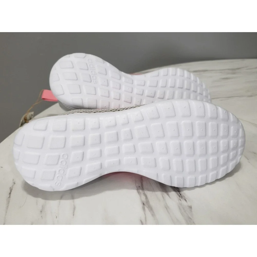 Adidas Kids Lite Racer Adapt 4.0 Q47209 Low Top Gray Pink Running Shoes Size 6